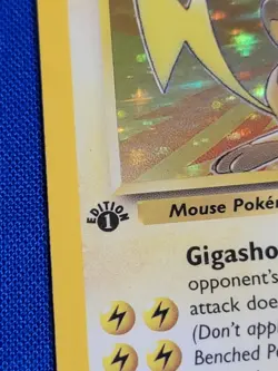 1999 Pokemon TCG Raichu Base Set 14/102 Holo 1st Edition Fossil Holo Rare - Image 3