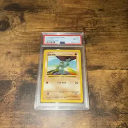 Pokemon Base Set Shadowless Machop 52/102 - PSA 8 NM-MT! WOTC Original! - Image 1