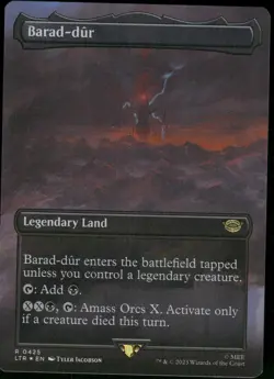 1x Foil Barad-dur (0425) (Borderless) - The Lord of the Rings - NM - MTG - Image 1