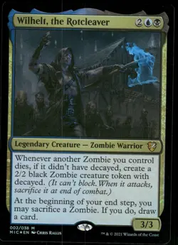 1x Foil Wilhelt, the Rotcleaver - Commander: Innistrad: Midnight Hunt - NM - MTG - Image 1