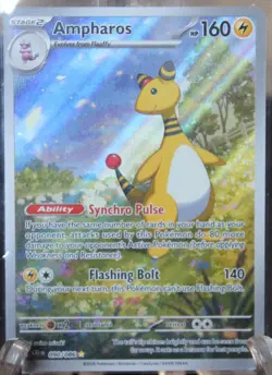 Ampharos 090/086 Me04: Chaos Rising Holo rare illustration POKEMON TCG - Image 1