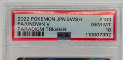 Pokemon Japanese Paradigm Trigger Unown V Full Art 103/098 PSA 10 GEM MT 2022 - Image 3
