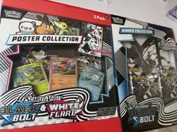 Pokemon Scarlet & Violet Black Bolt White Flare Poster Binder Booster Box 2-Pack - Image 1