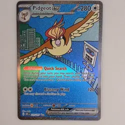 Pokemon Pidgeot EX 225/197 SV03 Obsidian Flames Holo Special Illustration Rare - Image 1