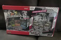 Pokemon TCG White Flare Binder + Black Bolt & White Flare Poster Collection - Image 1