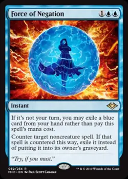 MTG English Force of Negation NM Foil Modern Horizons - Image 1