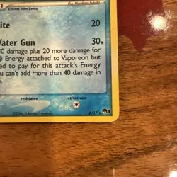 Pokemon Vaporeon POP Series 3 Rare Holo Card 006/017 2006 English LP - Image 5