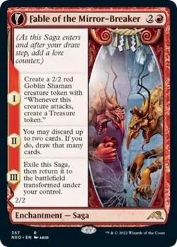 Fable of the Mirror-Breaker (Showcase) - Near Mint MTG Kamigawa: Neon Dynasty - Image 1