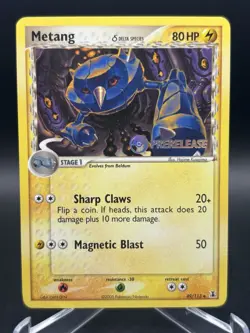 2005 Metang 49/113 EX Delta Species Pokemon Prerelease Stamped LP+ - Image 1