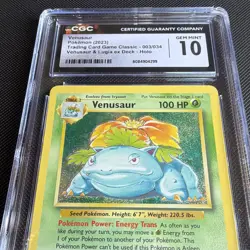 CGC 10 Venusaur 003/034 Trading Card Game Classic Holo ENG 2023 HP100 - Image 5