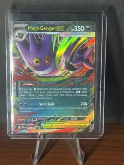 Pokemon TCG Mega Gengar ex 056/094 Me02: Phantasmal Flames NM PACK FRESH - Image 1