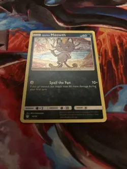 Alolan Meowth Holo 10/12 McDonald's 2019 Pokemon TCG Near Mint Condition - Image 1