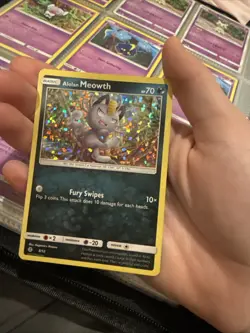 Meowth 8/12 Pokemon Card Holo Rare Mint Condition 2017 Buy Now!! - Image 1