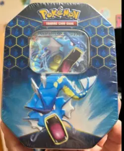 Pokemon TCG Hidden Fates Gyarados GX Tin NEW & Factory Sealed - Image 1