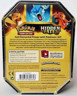 Pokemon TCG Hidden Fates Gyarados GX Tin NEW & Factory Sealed - Image 2