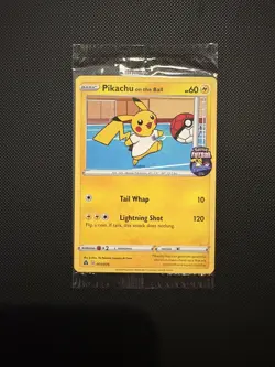 Pokemon Pikachu TCG Promo Card On the Ball Futsal, 001/005 SEALED - Image 1