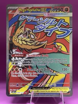 Pokemon TCG Mega Hawlucha Ex 268/217 Mega Attack Rare Ascended Heroes - Image 1