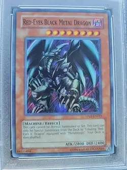 2007 Yu-gi-oh! Psa 9 Red-eyes B. Metal Dragon #en015 Premium Pack Mint - Image 2