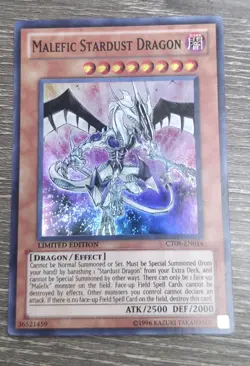 Yu-Gi-Oh! TCG Malefic Stardust Dragon CT08-EN014 Super Rare Limited Near Mint - Image 1