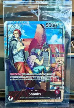 Shanks (2025 PSA Magazine Promo) OP09-001 One Piece Promotion Cards Foil SEALED - Image 1
