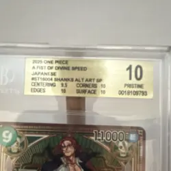 Bandai One Piece A Fist of Divine Speed Shanks Alt Art SP Beckett 10 JP - Image 2