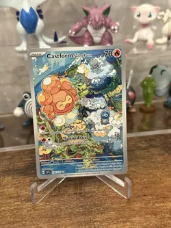 Pokemon Castform Sunny Form 195/191 Surging Sparks Illustration Rare Holo - Image 1