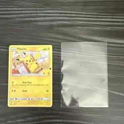 3 Basic Pokemon Pikachu Cards 2015 #20, 2017 #40, and 2021 #25 - Image 3