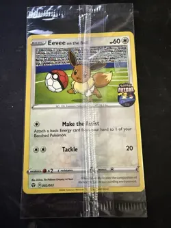 Eevee On The Ball Futsal Promo 002/005 UK Exclusive Pokemon SEALED US SELLER NM - Image 1
