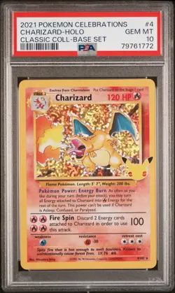2021 Pokemon Celebrations Charizard Holo Rare 4/102 PSA 10 GEM MINT 💎 - Image 1