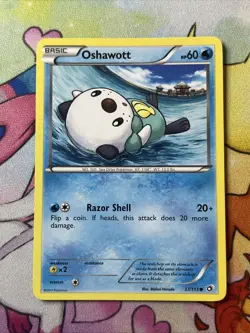 Oshawott - 37/113 - Common LP, English Pokemon Legendary Treasures - Image 1