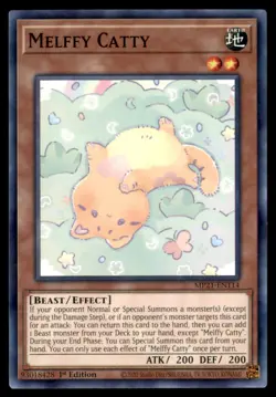 Yu Gi Oh! Melffy Catty MP21 EN114 MP21 1st Edition Regular - Image 1
