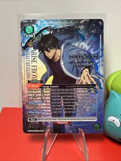Union Arena Solo Leveling Sung Jinwoo SR* Alt Art UE17BT/SLG-1-048 Foil NM - Image 1