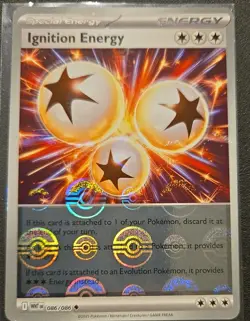 Ignition Energy - (Poke Ball Reverse Holo) White Flare Pokemon TCG Card 086/086 - Image 1