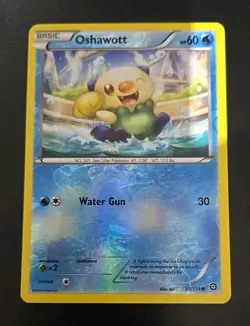 Oshawott 30/114 Reverse Holo | Steam Siege | Pokemon Card - Image 1