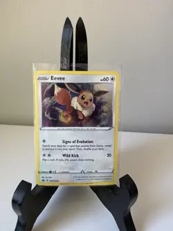 Black Star Promo Eevee SWSH042 Promo SWSH: Sword & Shield Promo Cards Pokemon LP - Image 1