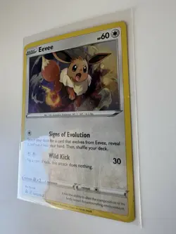 Black Star Promo Eevee SWSH042 Promo SWSH: Sword & Shield Promo Cards Pokemon LP - Image 3
