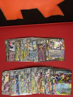 x100 EX Pokemon Cards Bulk Lot NM - Sets DRI PRE JTG ASC POR BLK WHT PFL MEG - Image 1