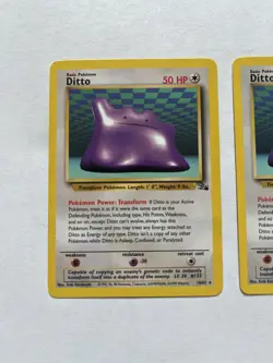 Pokemon Ditto 18/62 Fossil Set 2 Card Lot 1999 Wizards of the Coast - Image 2