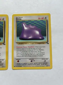 Pokemon Ditto 18/62 Fossil Set 2 Card Lot 1999 Wizards of the Coast - Image 3