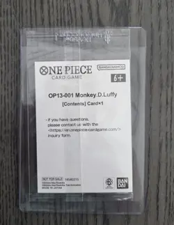 Monkey D. Luffy Promo (OP13-001) Sealed One Piece TCG English Ichiban Kuji Card - Image 3