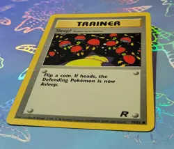 Sleep! 79/82 Team Rocket Pokemon Card LP - Image 3