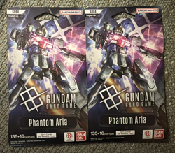 2x Booster Packs Bandai Gundam Card Game Phantom Aria GD04 Brand New Sealed - Image 1