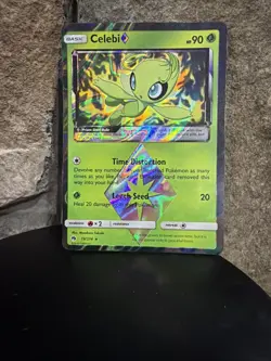 Celebi Prism Star 19/214 Holo Rare Lost Thunder 2018 Pokemon Card Near Mint-Mint - Image 1