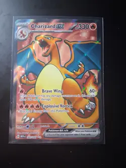 Pokemon TCG Charizard EX Scarlet & Violet Holo Ultra Rare Card 183/165 - Image 1