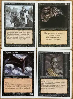 MTG Pestilence Rat Swarm Mono Black Deck Old School Ready to Play 60 cards - Image 1