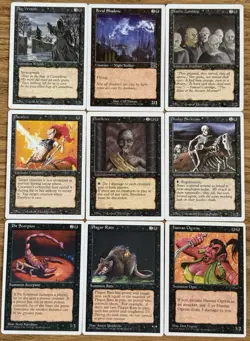 MTG Pestilence Rat Swarm Mono Black Deck Old School Ready to Play 60 cards - Image 3
