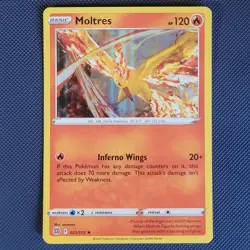 Moltres 021/172 - Brilliant Stars - Rare Holo Pokemon Card - NM - Image 1