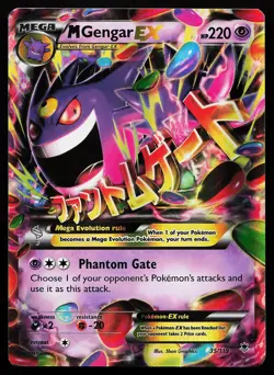 M Gengar EX 35/119 Holo Phantom Forces Pokemon Card - Image 1