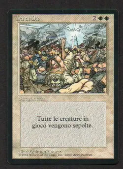 MtG Wrath of God Ira di Dio (Foreign Black Bordered) ITA - Image 1