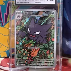 CGC 9.5 (Gem MT) Pokemon Haunter BLACK STAR PROMO 027 Mega Gengar EX battle Deck - Image 2